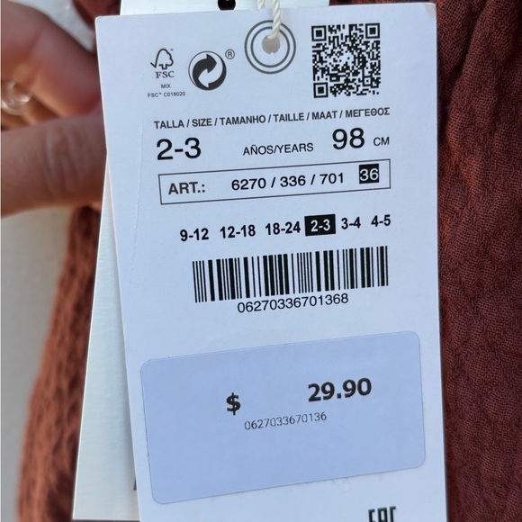 Zara Toddler Jumper New With Tags Size 2-3 - Picture 2 of 5